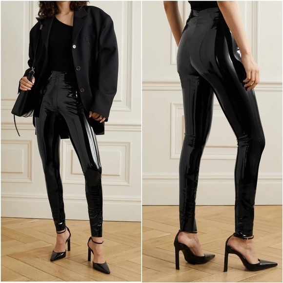 Commando Pants - NEW Commando Black Patent Leather Leggings Size Small